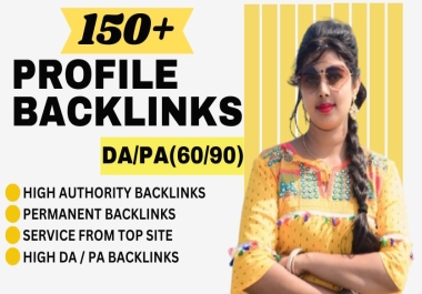 150 High-Quality Profile Backlinks for SEO & Website Ranking