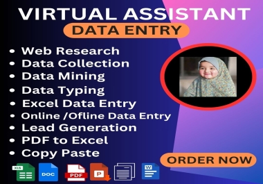 I Will Do Data Entry,  Add Formulas,  Copy-Paste & Convert PDFs to Excel