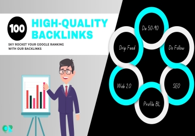 100 High-quality drip feed SEO backlinks to improve your Google ranking.