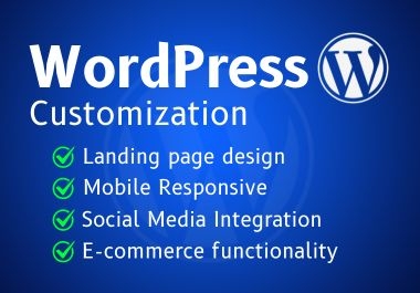 I will do WordPress customization for your business & personal website