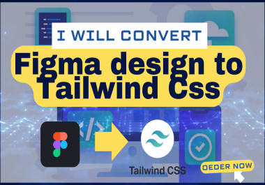 Convert Figma to Tailwind CSS Responsive,  Clean & Fast Code