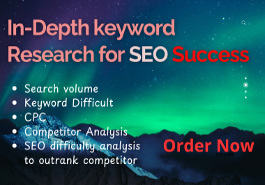 In- Depth keyword Research for SEO Success