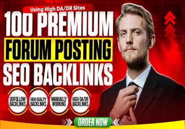 High authority Manual Forum Posts for SEO growth