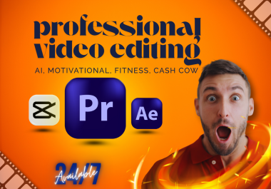 i will do professional video editing for your social media