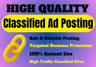 Hight Quality 100 Classified Ad Posting for Fast Ranking
