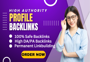 Get 100+ High Authority SEO Profile Backlinks for Google Ranking DA 60