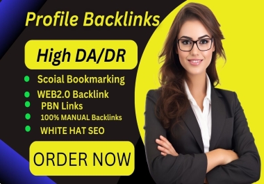 I will Provide Da 60+ profile backlinks for SEO ranking