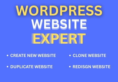 I Will Design,  ReDesign,  Revamp or Clone WordPress Website or Blog