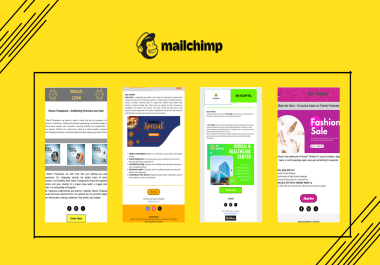 I will Design an Eye-Catching mailchimp Email Template for Your Campaign