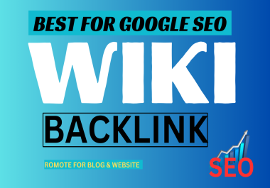 Offers to create 100 Wiki links to boost your website's authority.