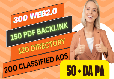high quality directory submission, pdf, classified ads and web 2.0 backlink for organic trafic