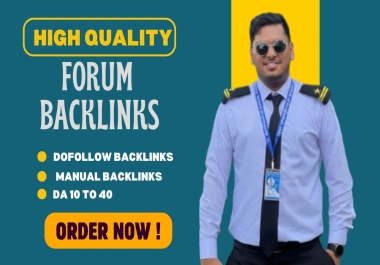 I will build 70 Forum posting high DA PA Forum backlinks to your SEO rankings