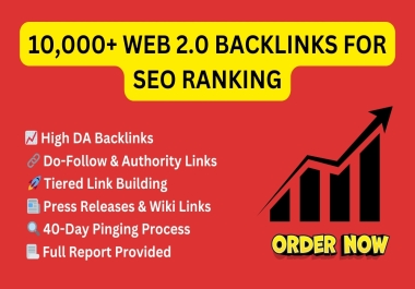 Get 10,000+ High DA Web 2.0 Backlinks for SEO Growth