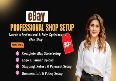 I Will Setup Your eBay Shop with Logo and Business Settings