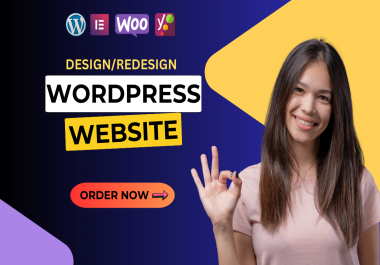 I will design,  or redesign responsive and clean wordpress website with elementor pro
