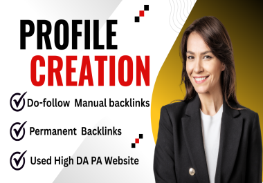 120 Profile creation /pr9 Backlinks High DA PA websites for SEO