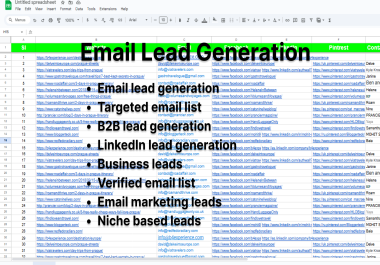 30k Professional Email Lead Generation Targeted & Verified Business Leads