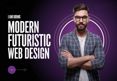 I will do modern futuristic figma web design