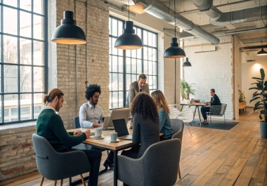 I will design modern office-themed AI stock images for you