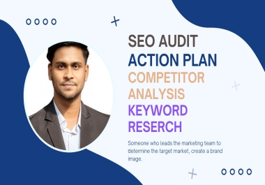 SEO Master Plan Deep Audit,  Pro Keyword Research,  & Action plan.