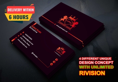 I will do Luxury business cards deisgn under 6 hour