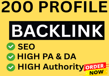 Boost Your SEO with High Quality Profile Backlinks from Authority Sites.