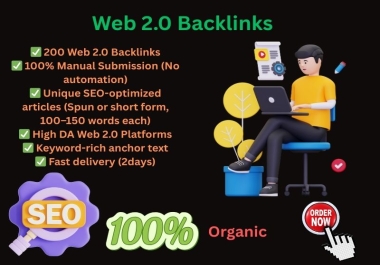 Boost Your Rankings with 200 Manual Web 2.0 Backlinks - SEO Optimized