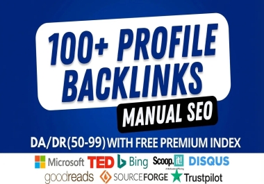 100 High-Quality Profile Backlinks to Boost Your Website Ranking