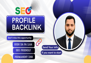 I will create 100 Profile Backlinks for your Website.