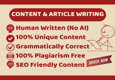 I will write up to 1000 words of SEO-optimized content,  blog posts,  or articles