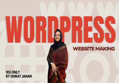 Wordpress website making by Ishrat Jahan