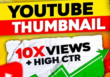 I will design amazing youtube thumbnail within 3 hours