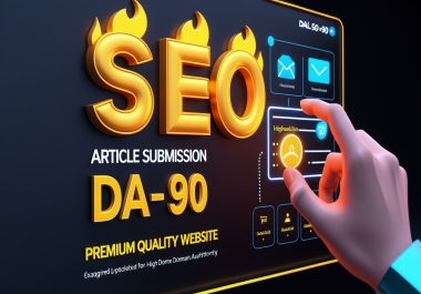 I Will Create High DA-50-80,  50 Article Submissio Backlinks for SEO Ranking