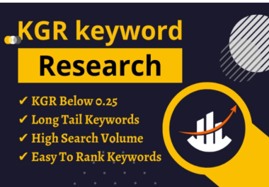 best kgr keyword research for your website