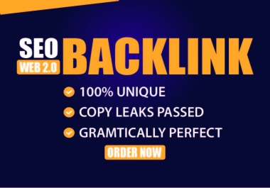 100 Web 2.0 Backlinks With High DA Authority on google ranking