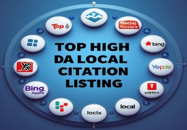 I will create 60+ high DA local citation listings to boost your local SEO