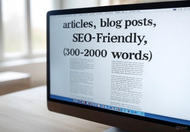 I write SEO-friendly content 300-2000 words