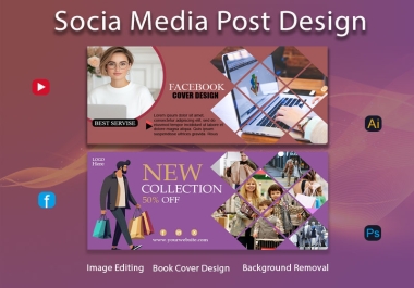 I will design modern Facebook covers,  social media headers,  and banners.