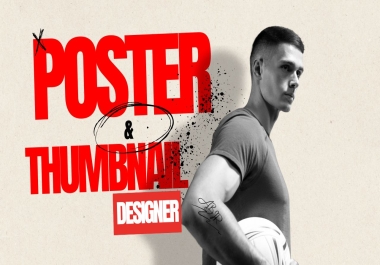 I will design eye-catching posters and thumbnails