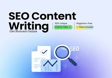 I will Write High-Quality posts and SEO Optimized Content Writing for your online platforms and Blog