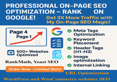 I Will Do On Page SEO & Rank Your Website on Google