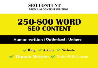 Write Unique,  Keyword-Rich Articles 250- 800 Words for SEO