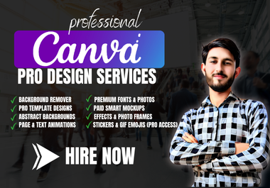 I Will Be Your Professional Canva Pro Designer