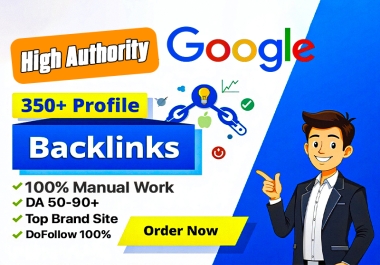 Get 350+ High-Quality Profile Backlinks for your website