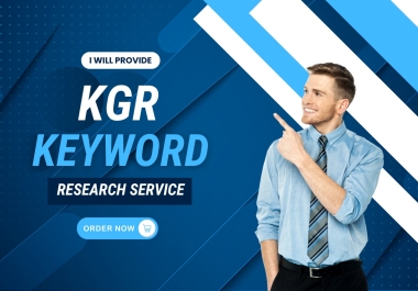I will provide KGR keyword research service for your website