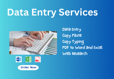 I will be your Virtual Assistant for your Data Entry jobs