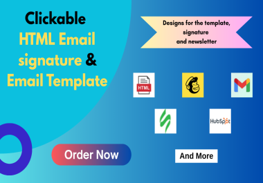I will create HTML email template for you