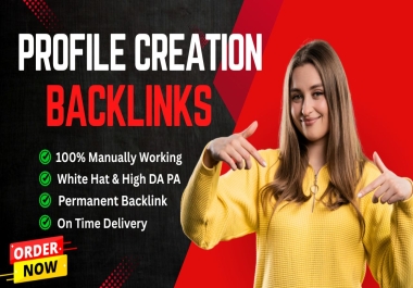 I will do 500 high authority profile creation backlinks SEO link building