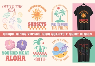 I Will Do Retro Tshirt Design For You