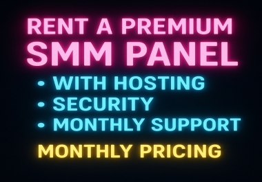 SMM Panel for rent Hosting+Admin panel Included